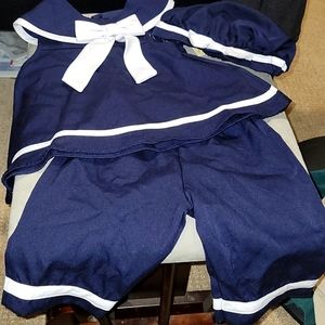 Rare Too 3 piece navy baby set